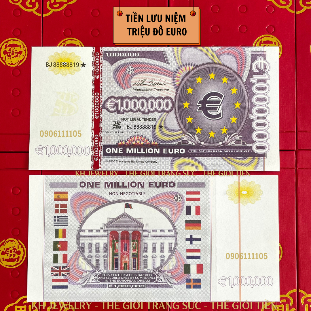 Tờ Tiền Lưu Niệm Triệu Đô EURO